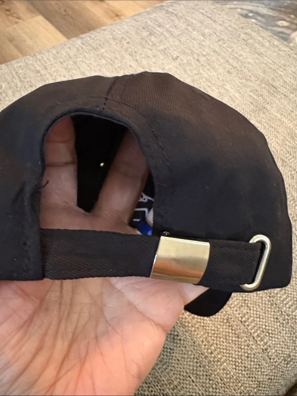 MOM LIFE HAT BLACK-AND-WHITE adjustable